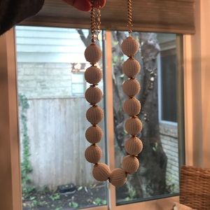 White beaded necklace